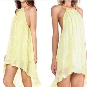 For love and lemons yellow high low summer dress